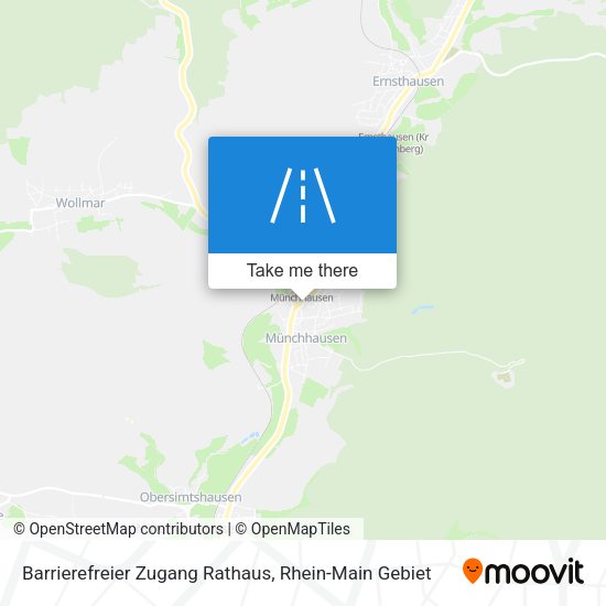 Barrierefreier Zugang Rathaus map