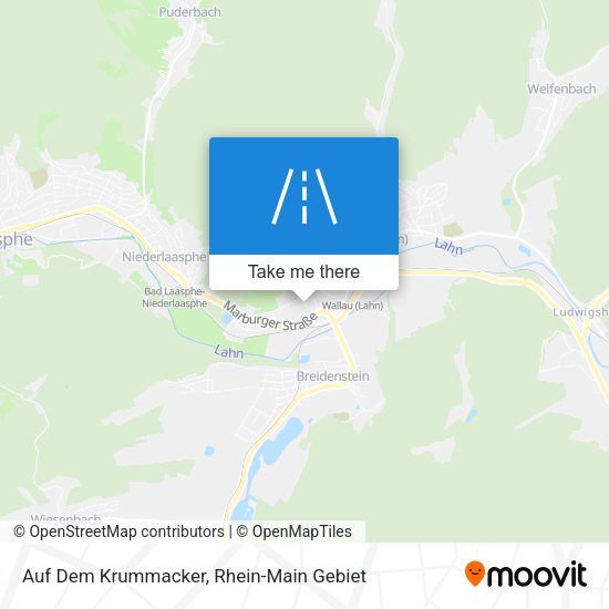 Карта Auf Dem Krummacker