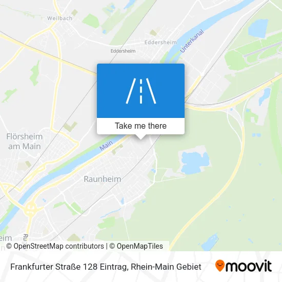 Карта Frankfurter Straße 128 Eintrag