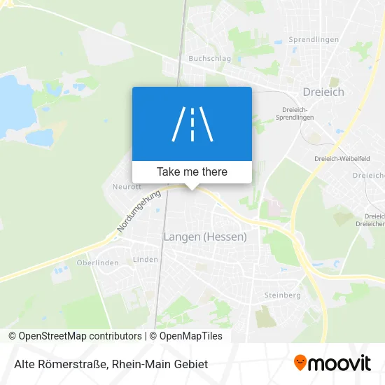 Карта Alte Römerstraße