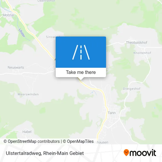 Карта Ulstertalradweg