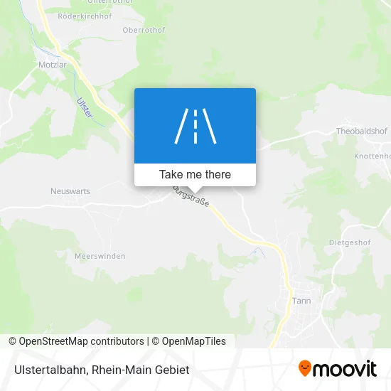 Карта Ulstertalbahn