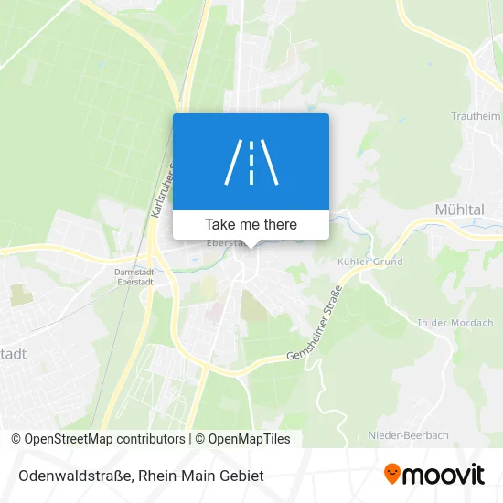 Карта Odenwaldstraße
