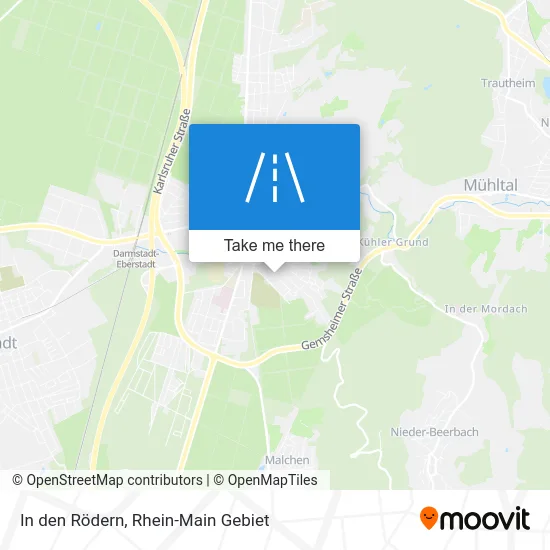 Карта In den Rödern