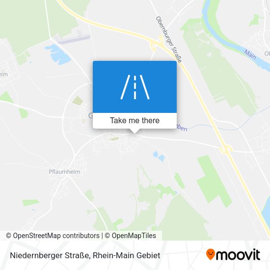 Niedernberger Straße map