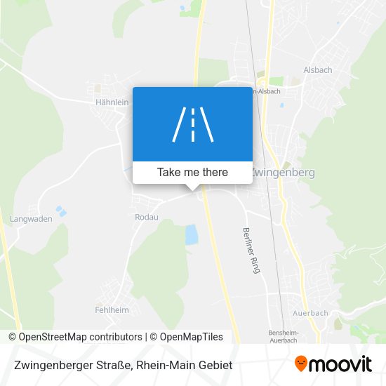 Zwingenberger Straße map