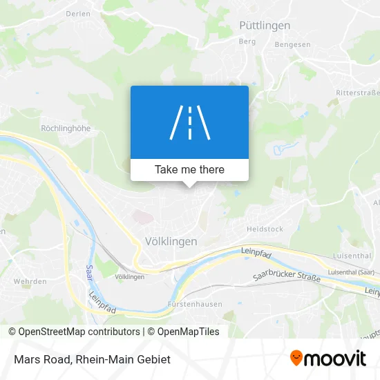 Marsweg map
