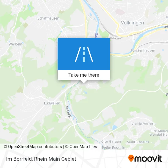 Im Borrfeld map