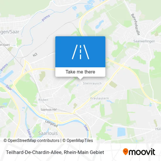 Teilhard-De-Chardin-Allee map