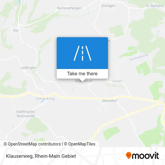 Klauserweg map