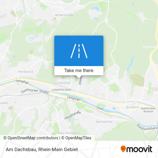 Am Dachsbau map
