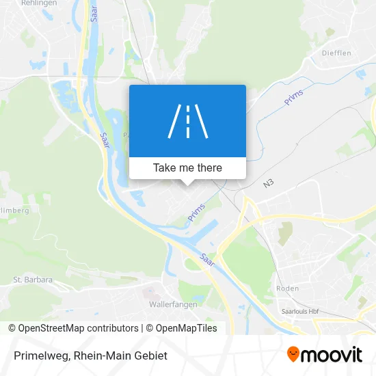 Primelweg map