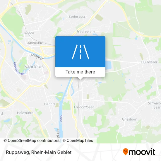 Ruppsweg map