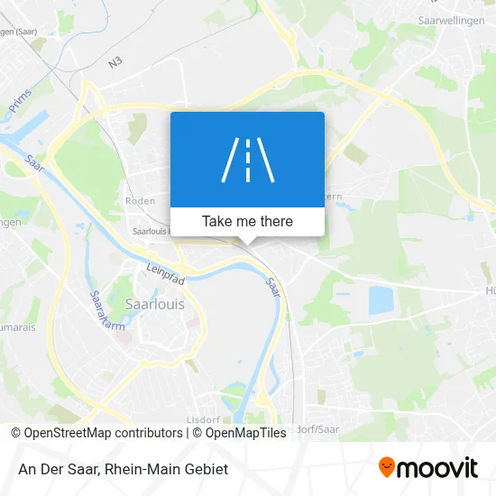An Der Saar map