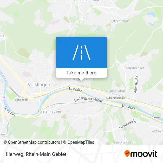 Illerweg map