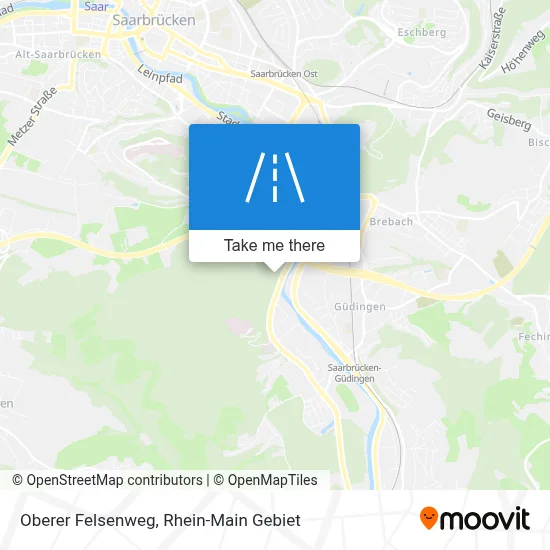 Oberer Felsenweg map
