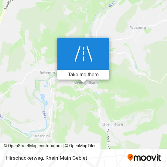 Hirschackerweg map