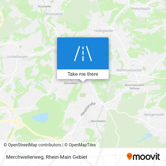 Merchweilerweg map