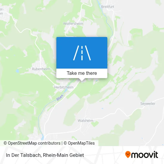 In Der Talsbach map