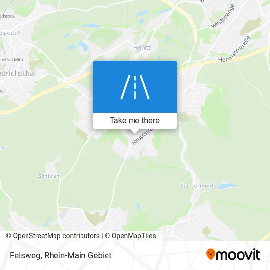 Felsweg map