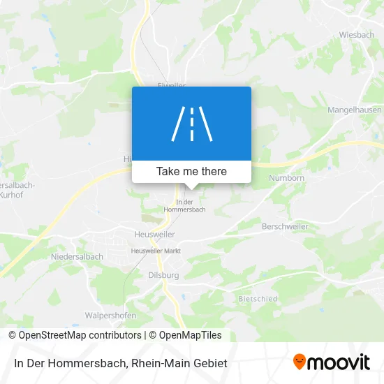 In Der Hommersbach map