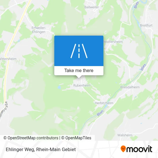 Ehlinger Weg map