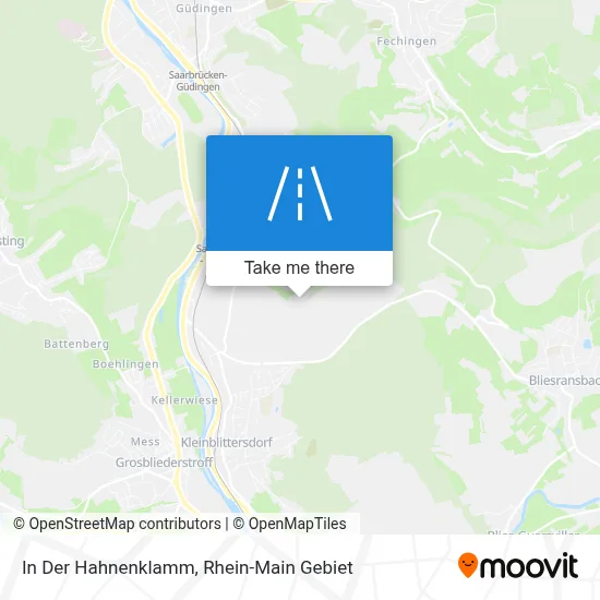 In Der Hahnenklamm map