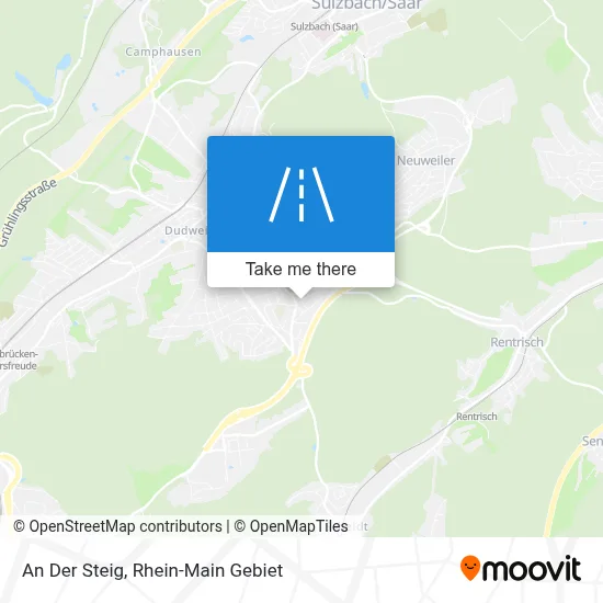 An Der Steig map