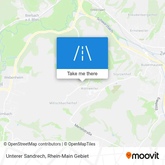Unterer Sandrech map