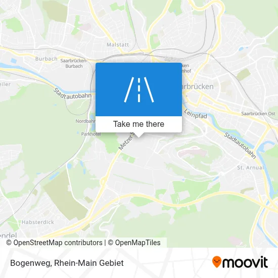 Bogenweg map