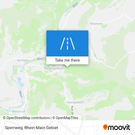 Sperrweg map