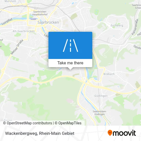 Wackenbergweg map
