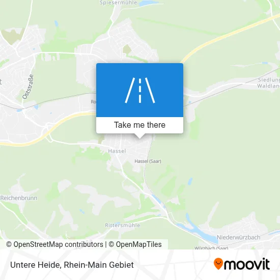 Untere Heide map