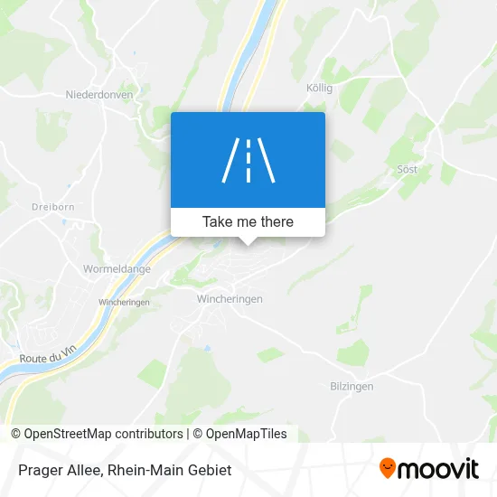 Prager Allee map