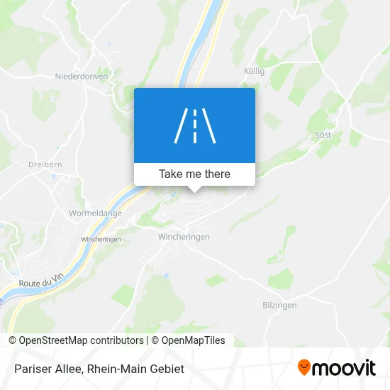 Pariser Allee map