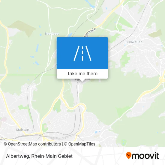 Albertweg map