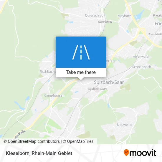 Kieselborn map