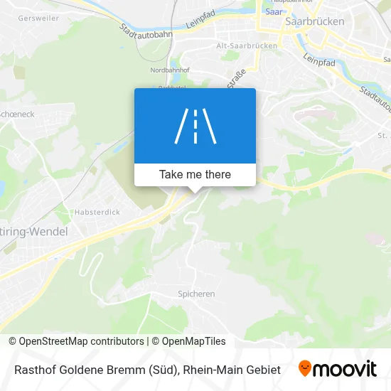 Rasthof Goldene Bremm (Süd) map