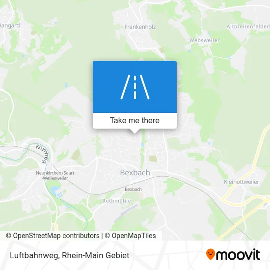 Luftbahnweg map