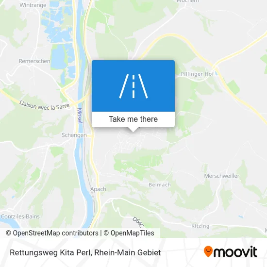 Rettungsweg Kita Perl map