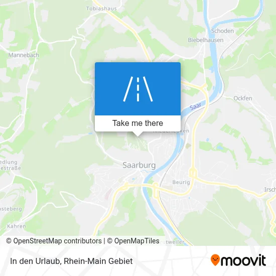 In den Urlaub map