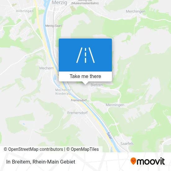 In Breitem map