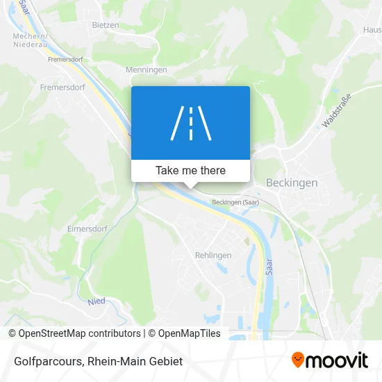 Golfparcours map