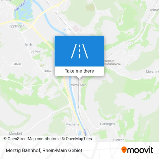 Merzig Bahnhof map