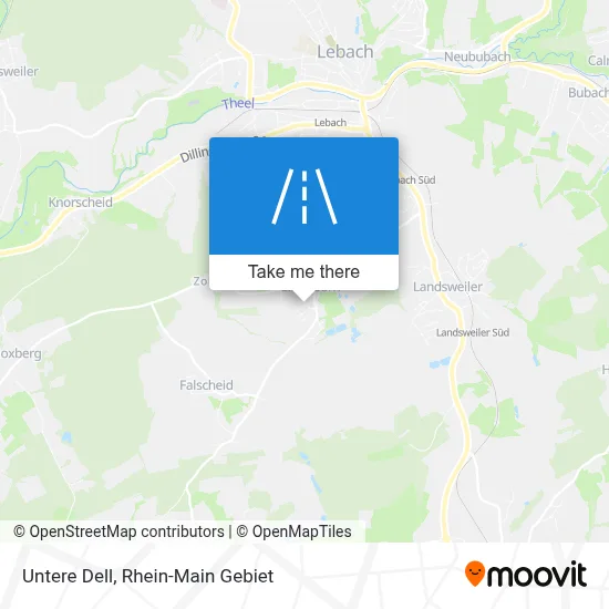 Untere Dell map