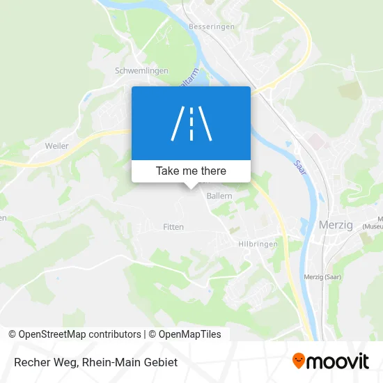 Recher Weg map
