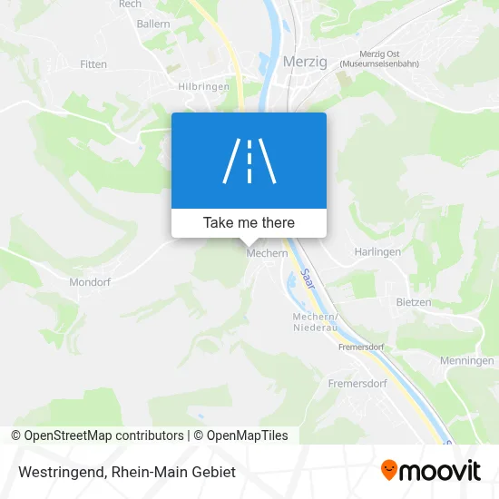 Westringend map
