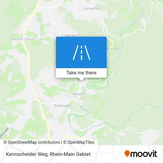 Kennscheider Weg map