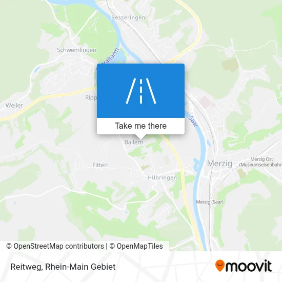 Reitweg map