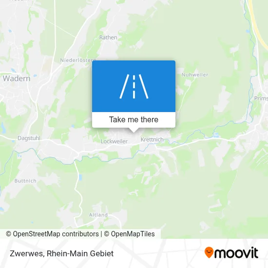 Zwerwes map
